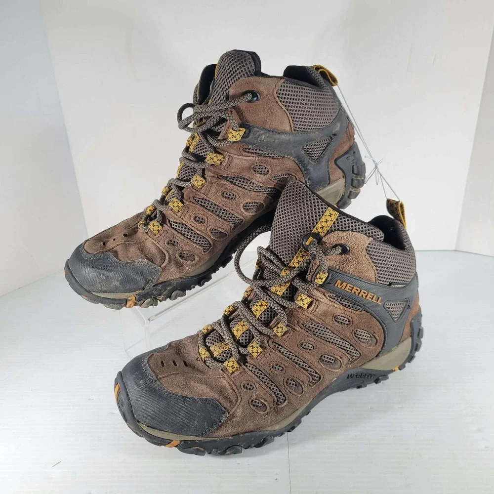 Merrell Moab Crosslander 2 Mid Waterproof Men 10 Earth Brown Hiking Boot J035717